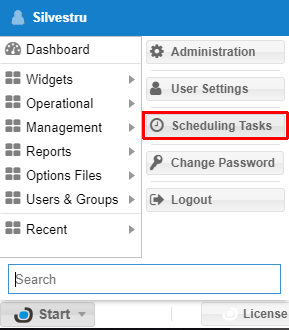 EasyAdmin Scheduling tasks item
